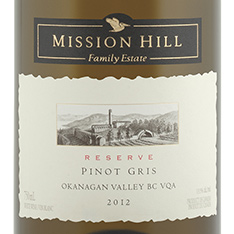 MISSION HILL FAMILY RESERVE PINOT GRIS 2014